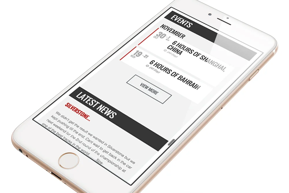 Oliver Jarvis Website Design iPhone