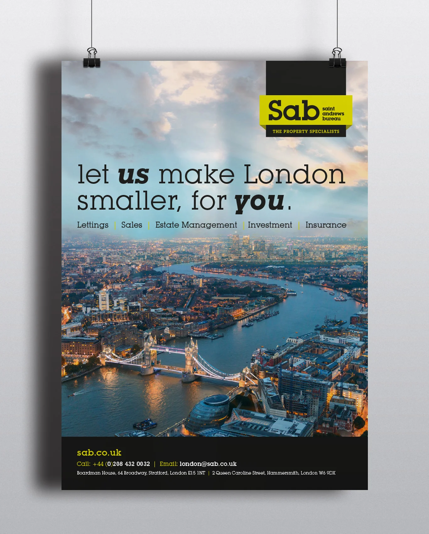 Sab London Advert 2