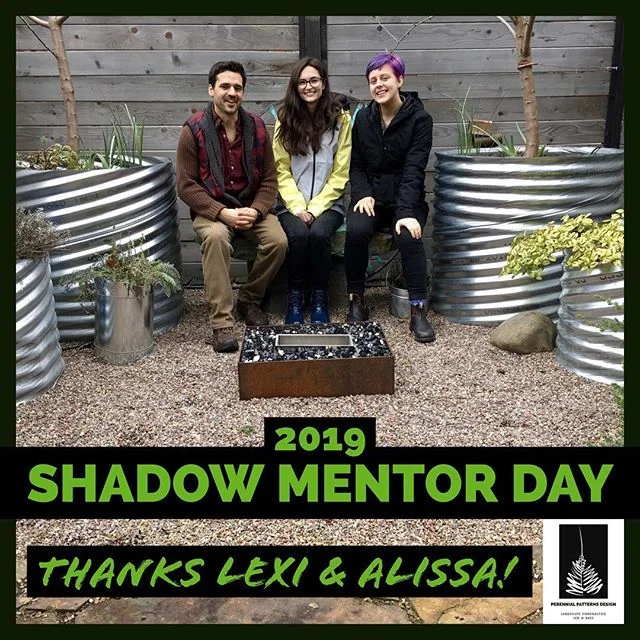 Thanks to Lexi and Alissa for joining me for 2019 Shadow Mentor Day! This is a great event put on annually by @aslaoregon @asla.uoregon that matches up landscape architecture students with practicing professionals. We toured a bunch of projects and d