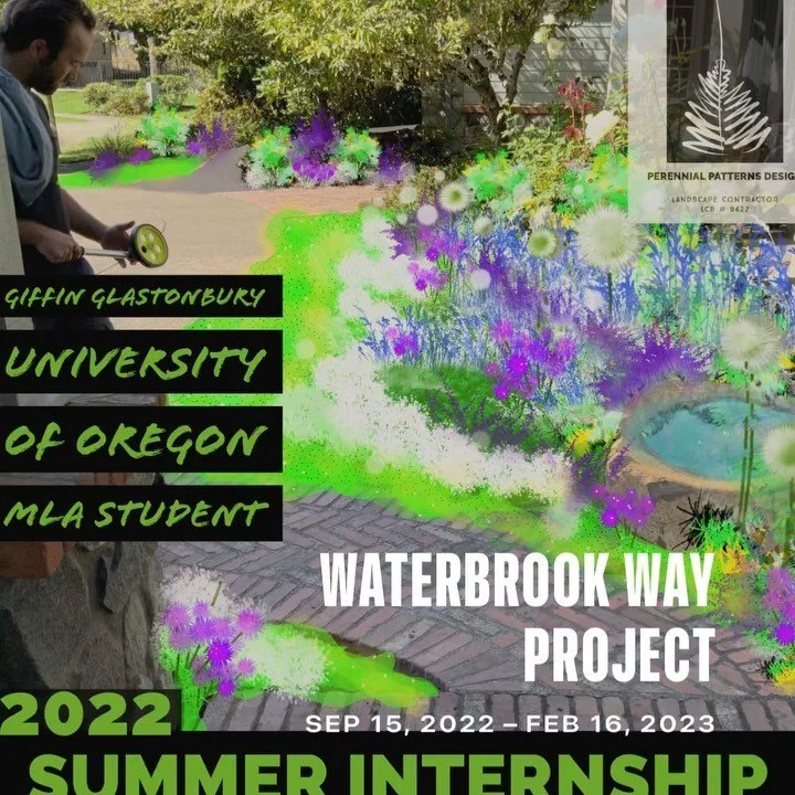 Shout out to the fantastic assistance of Giffin Glastonbury, my 2022 Landscape Design/Build Intern. We worked together to develop plans for a new residential landscape update, converted my primary online courses to a new digital platform, and worked 