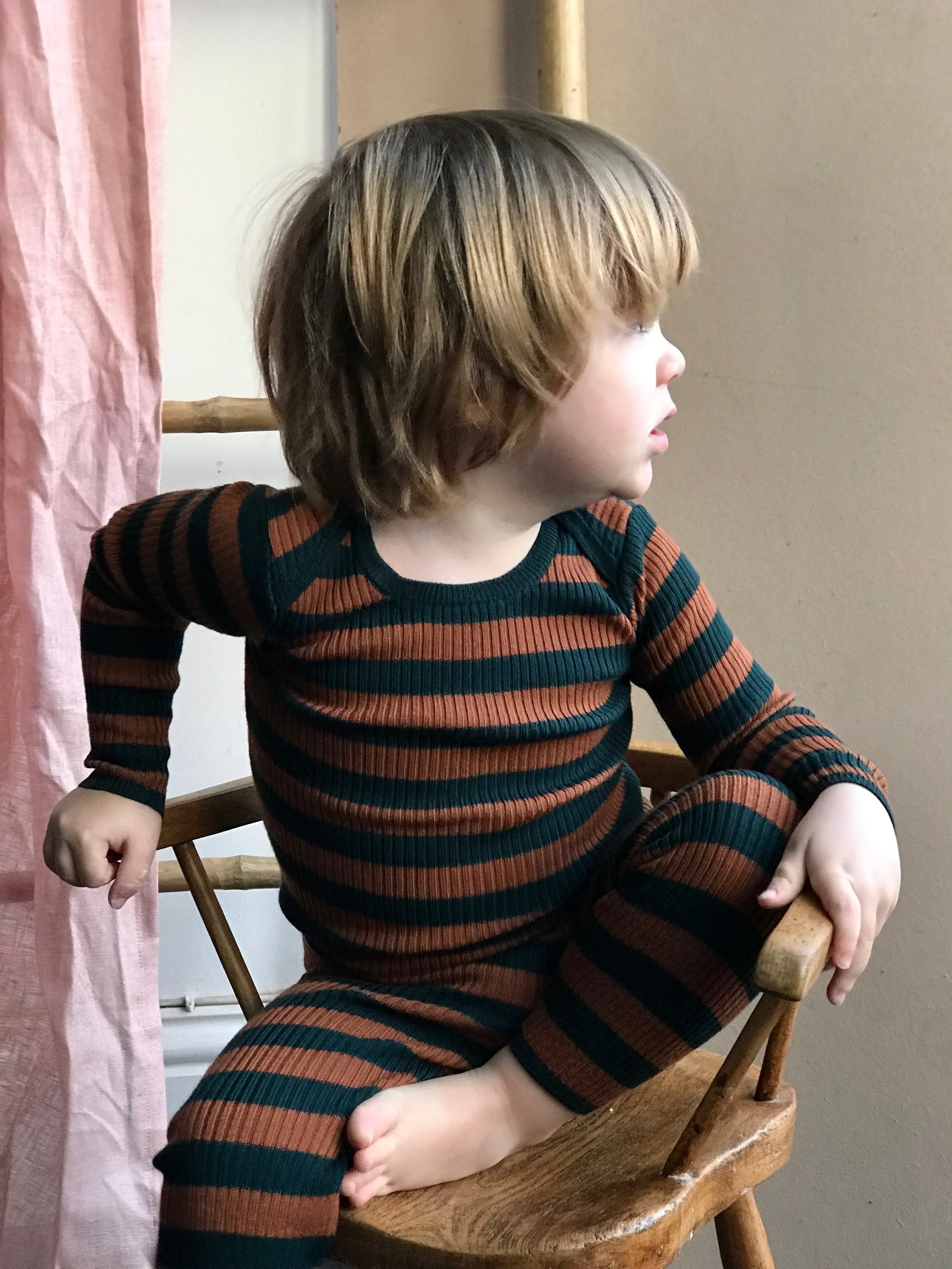 SYLFAEN SKINNY RIB + LEGS - CINNAMON-FOREST STRIPE.jpg