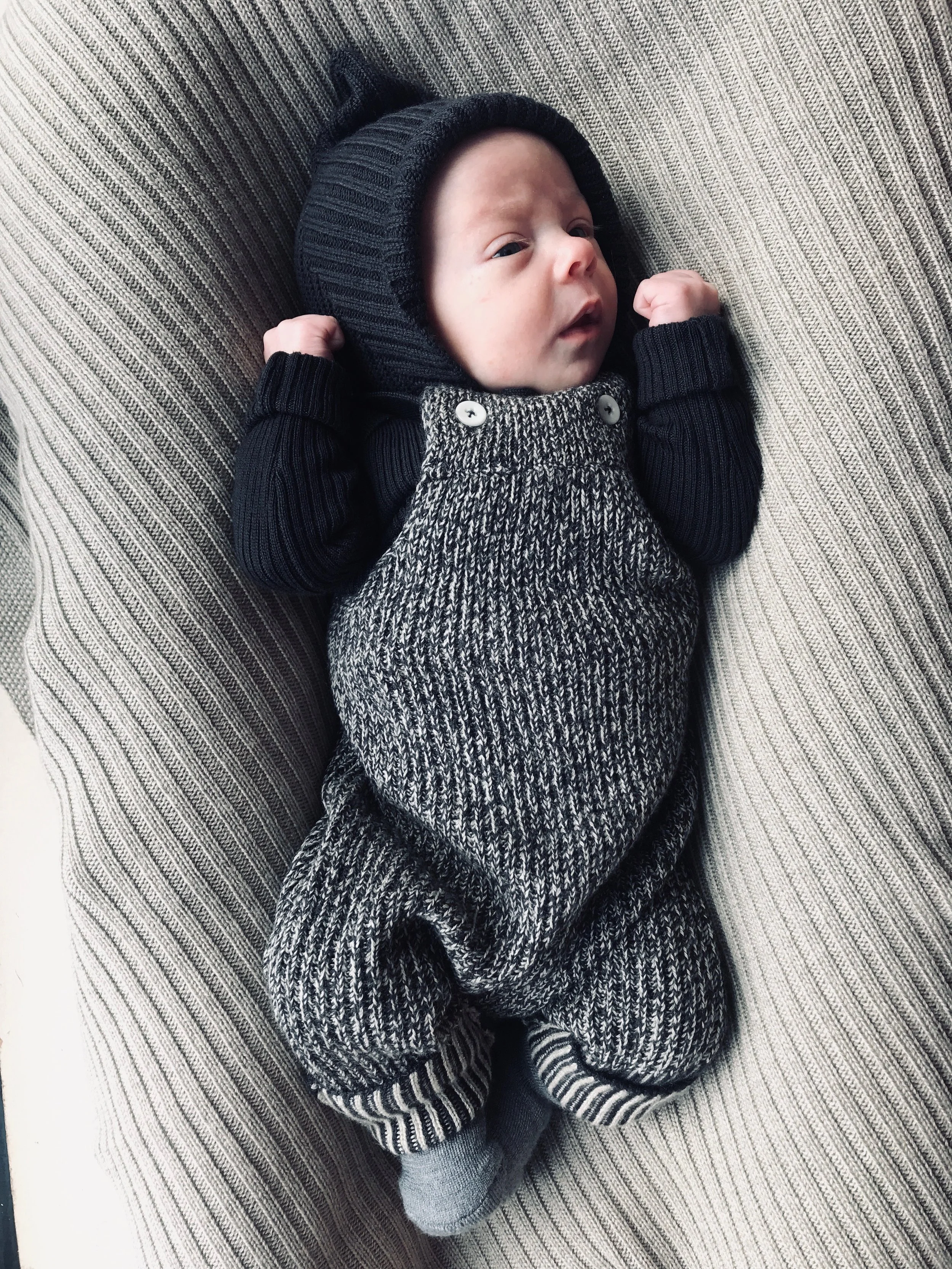 RHESI DUNGAREES - SKINNY RIB - PIXIE BONNET - INK - WHEAT - BABY.jpg