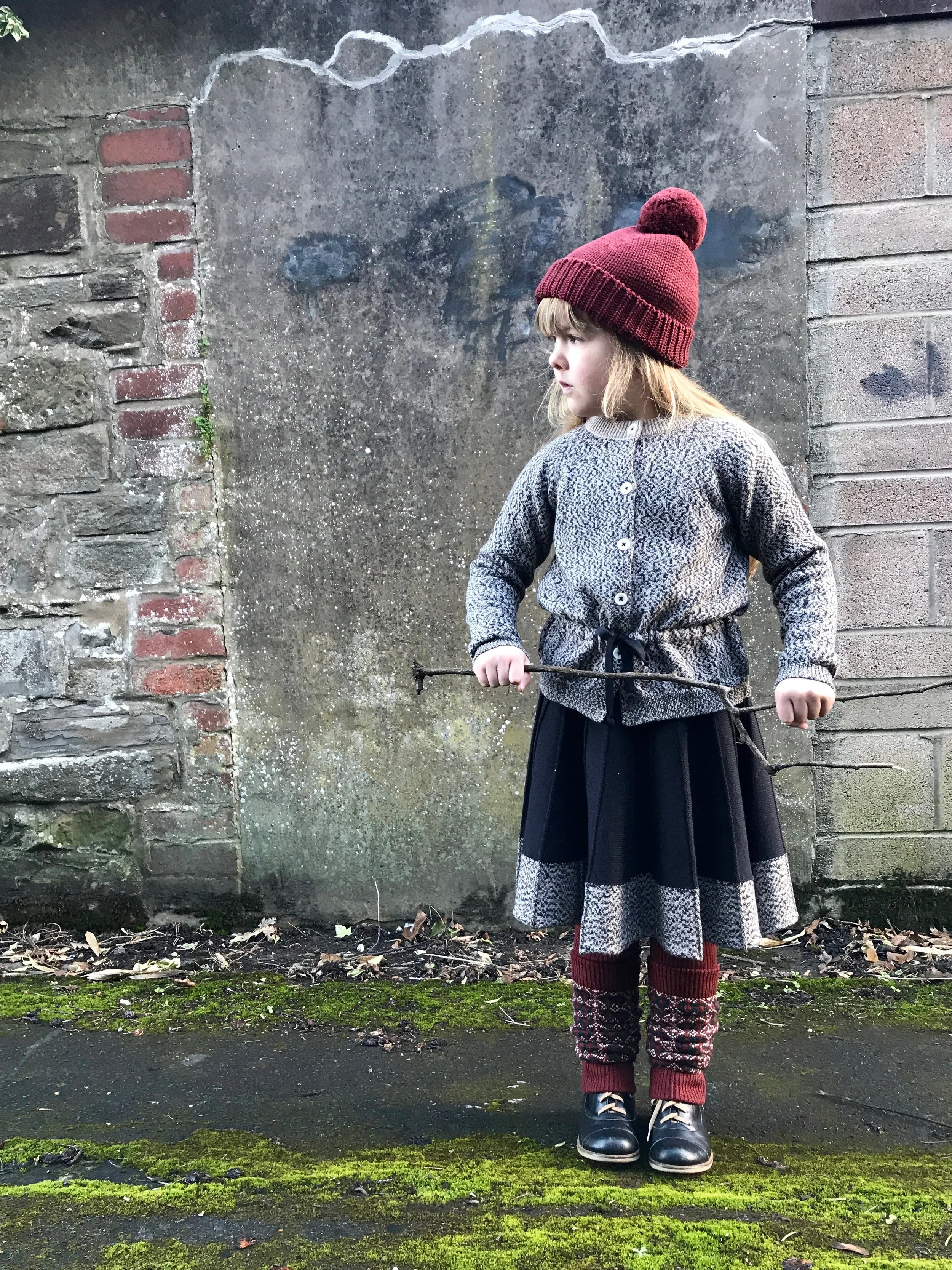 OTTO BEANIE - BRYCHAN CARDIGAN- AERONA SKIRT - REDWOOD - WHEAT - INK.jpg