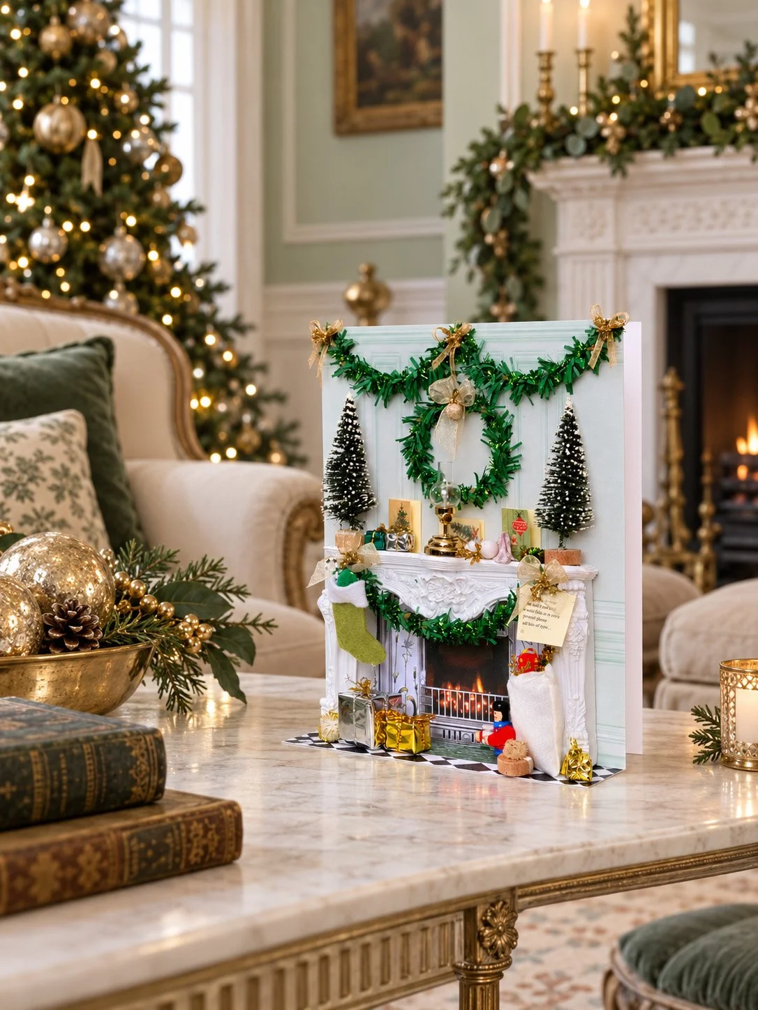 Georgian Christmas Fireplace