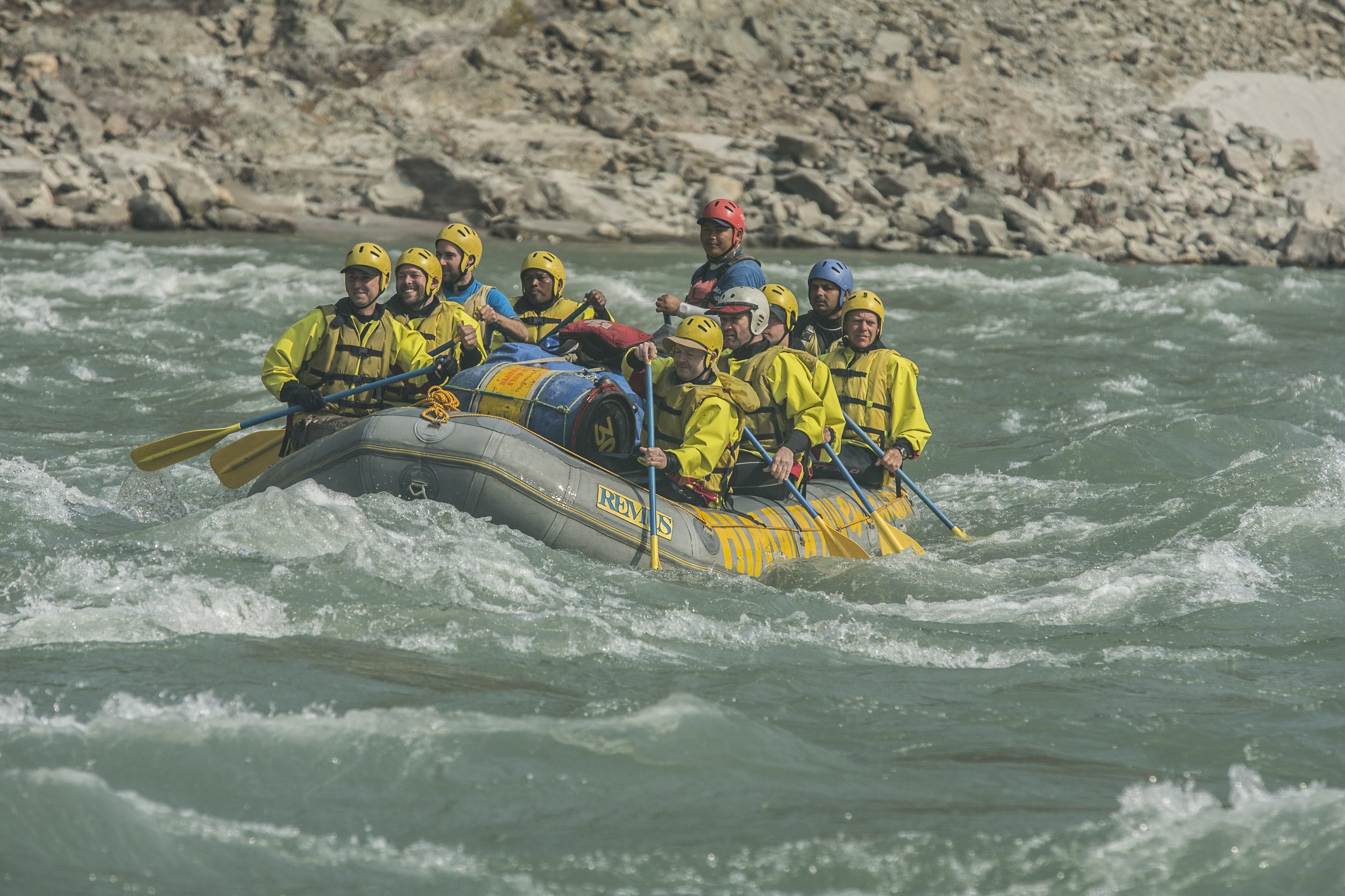 White water rafting in Nepal