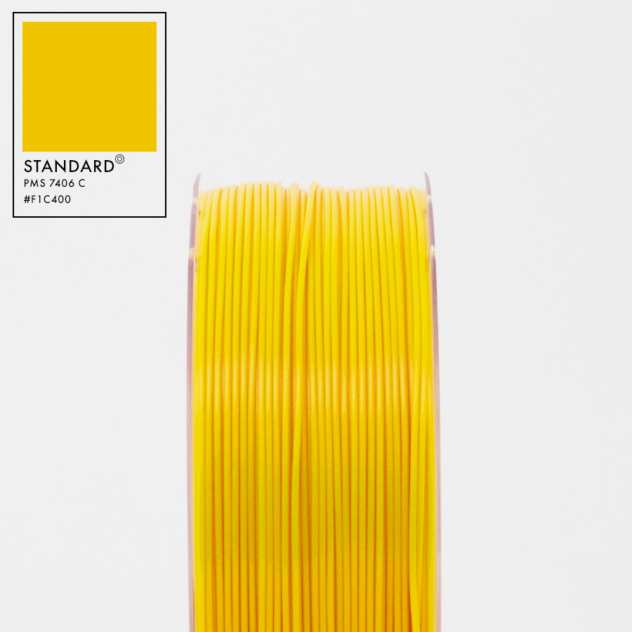 Filament PLA 3D, jaune fluor. ø1,75 mm (1kg) - Fabriqué en UE