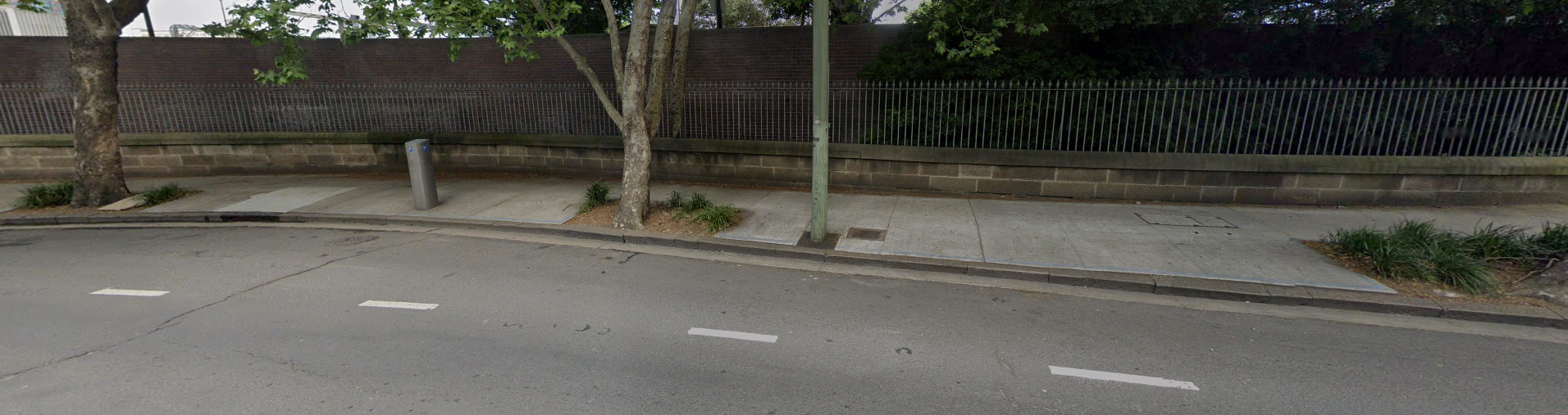 Street parking view from opposite direction
