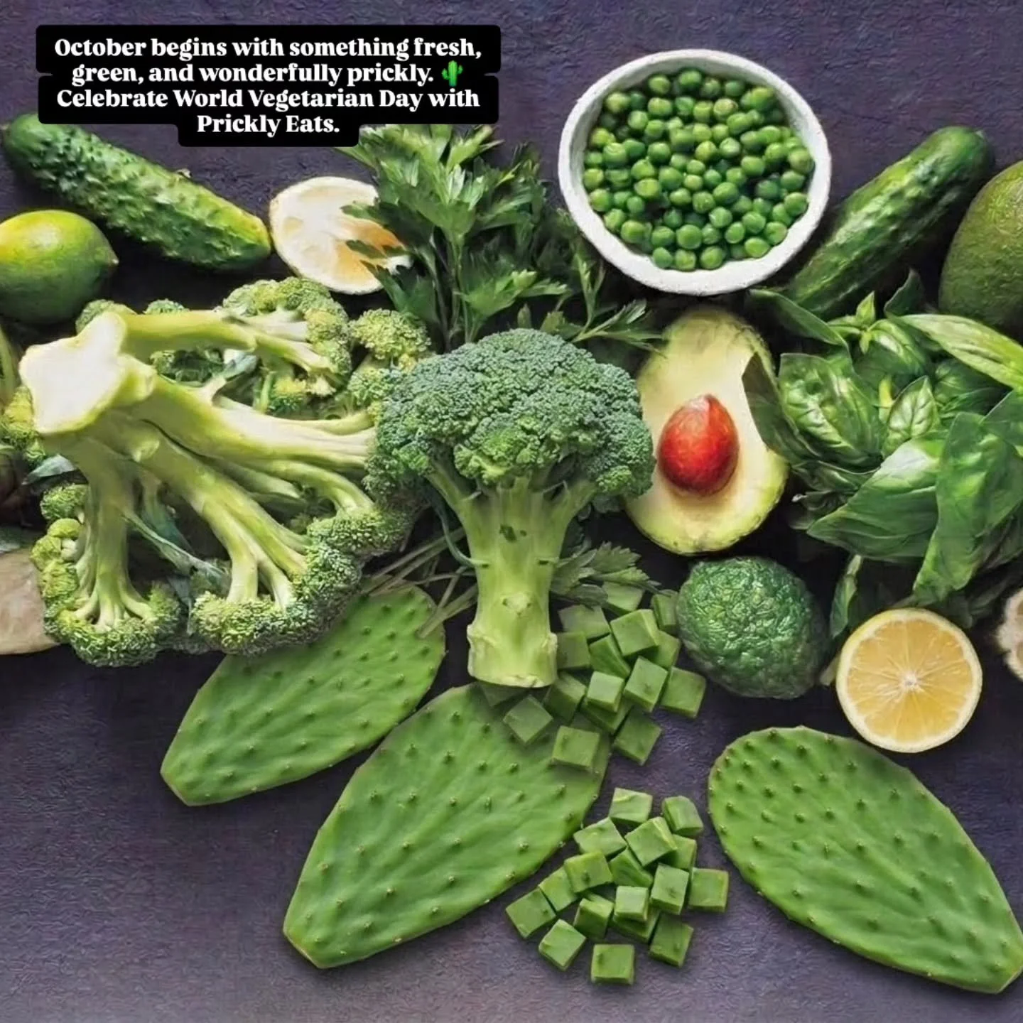 October begins with something fresh, green, and wonderfully prickly. 🌵💚

October 1 marks World Vegetarian Day and the beginning of Vegetarian Awareness Month, a perfect time to celebrate the nourishing power of plant-based food.

At Healthy Prickly