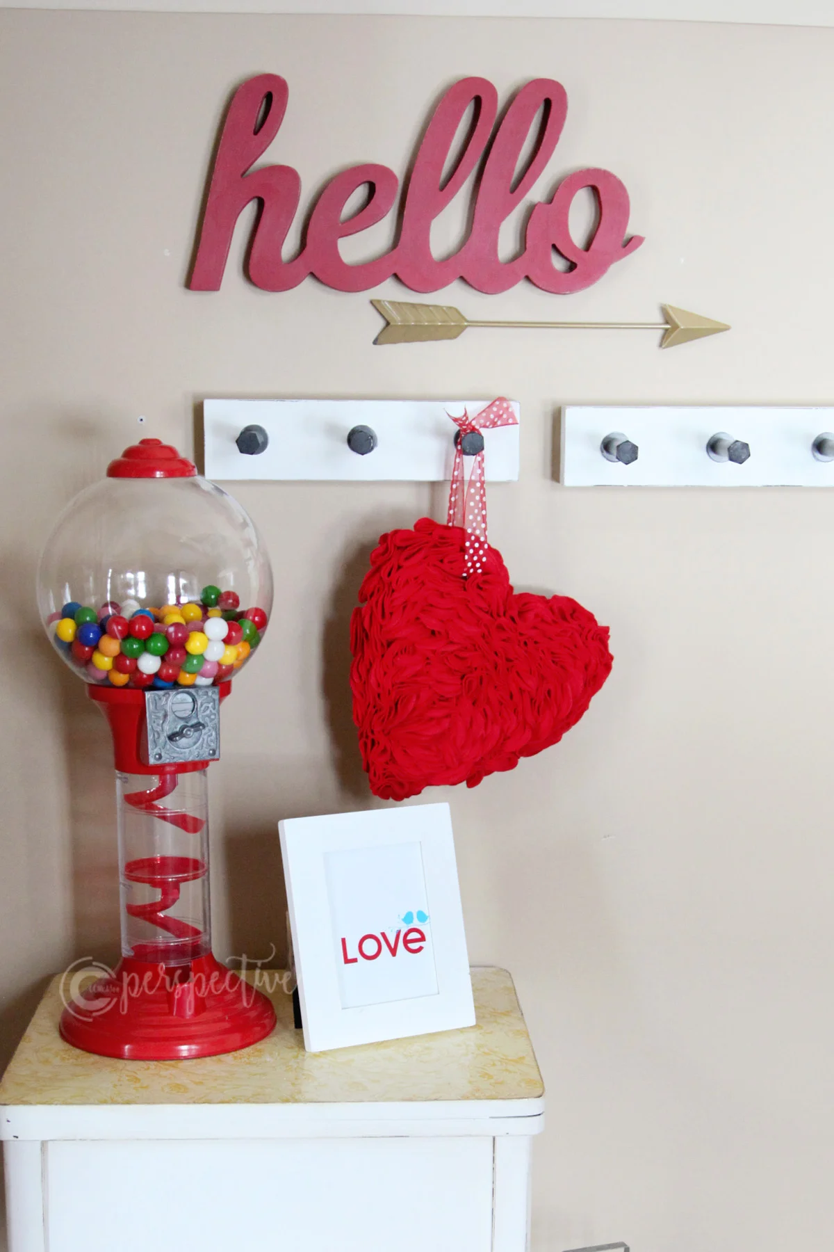 felt heart perspective