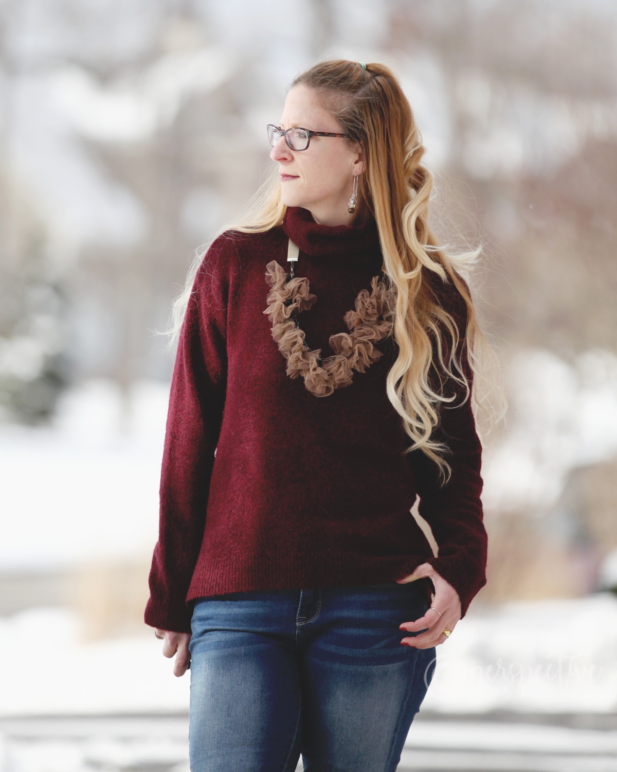 Furry Boots and Fluffy Necklace