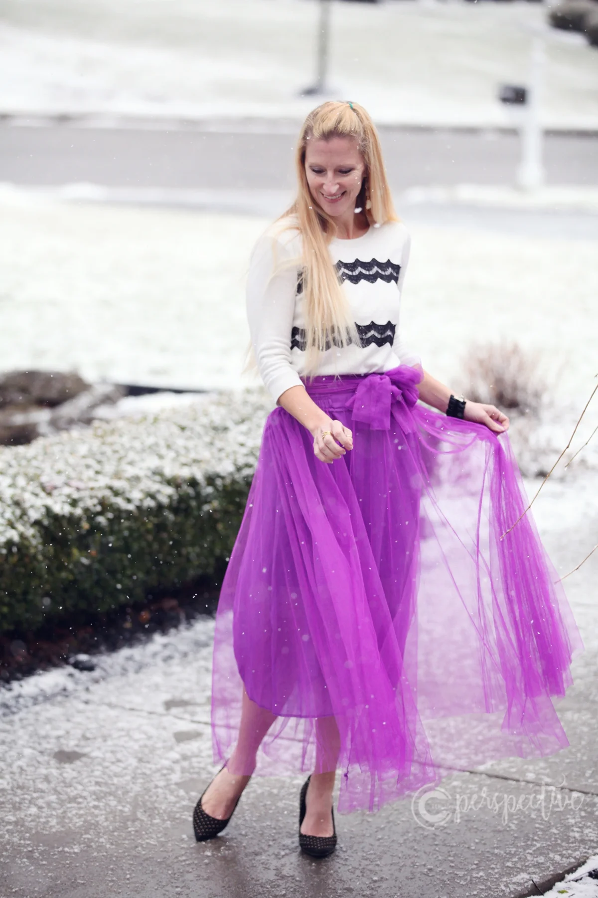 Purple Tulle Skirt