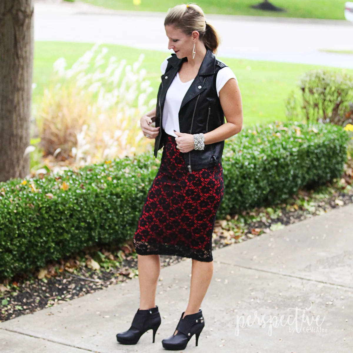 A Little Bit of Rocker - Moto Vest and Lace
