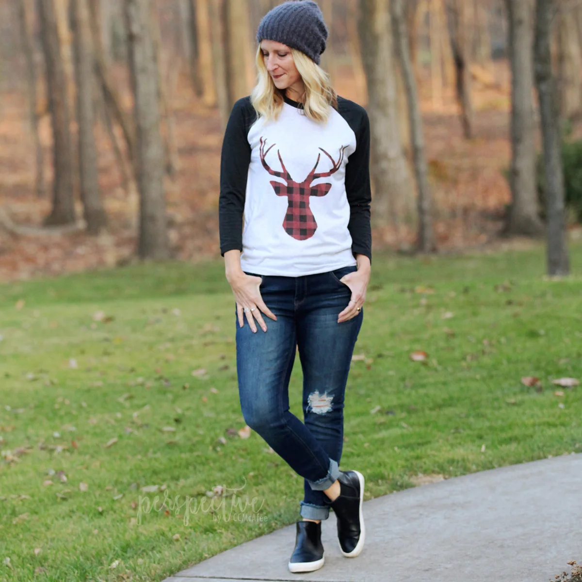 December Look - Reindeer Shirt
