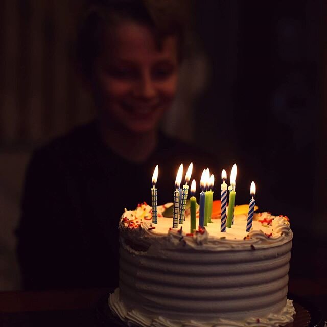 The glow. 💛
Birthday cake moment for each of my boys.