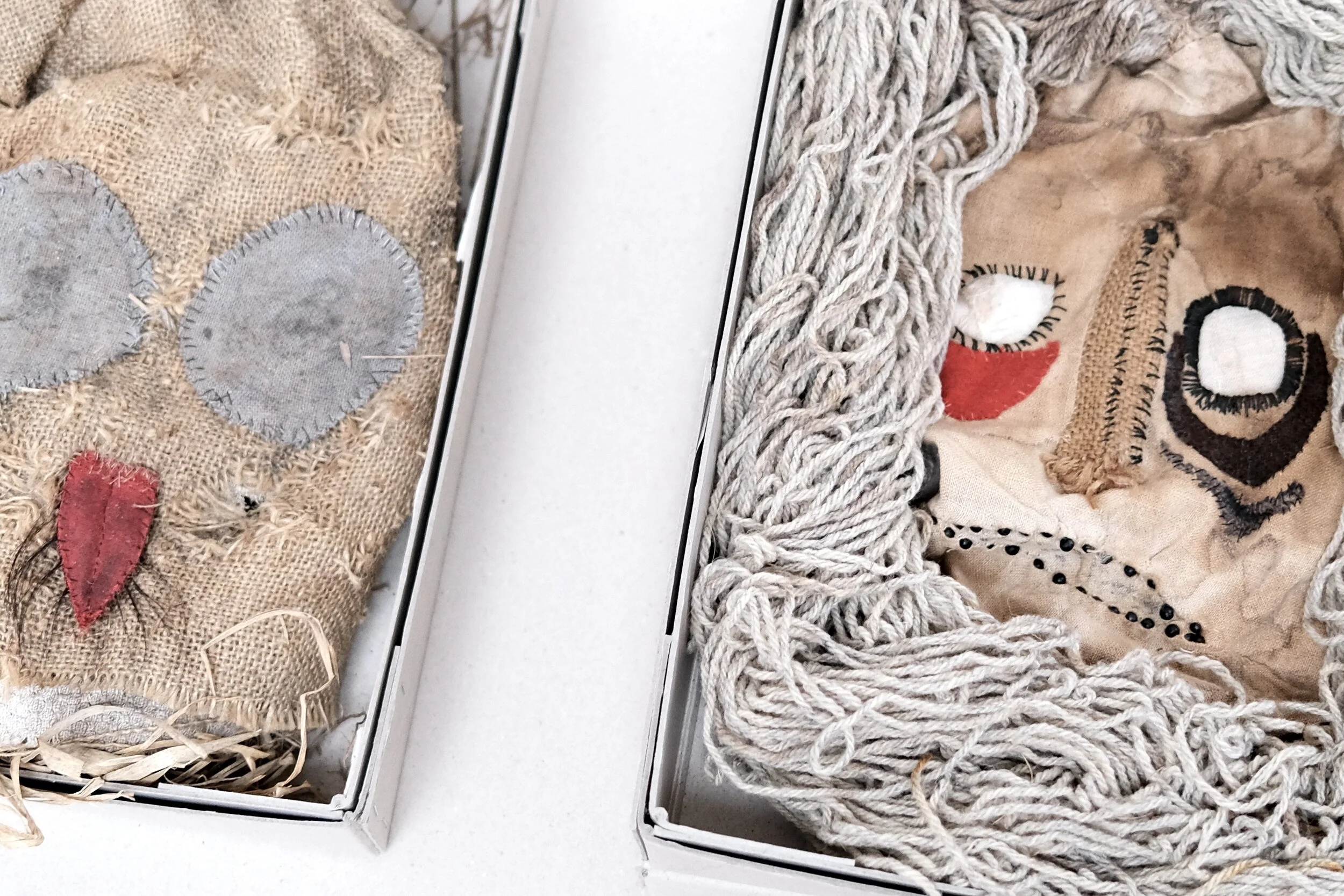  Aus der Serie  Dall’ Alto  2016 – 2019 / Textilien und div. Materialien 