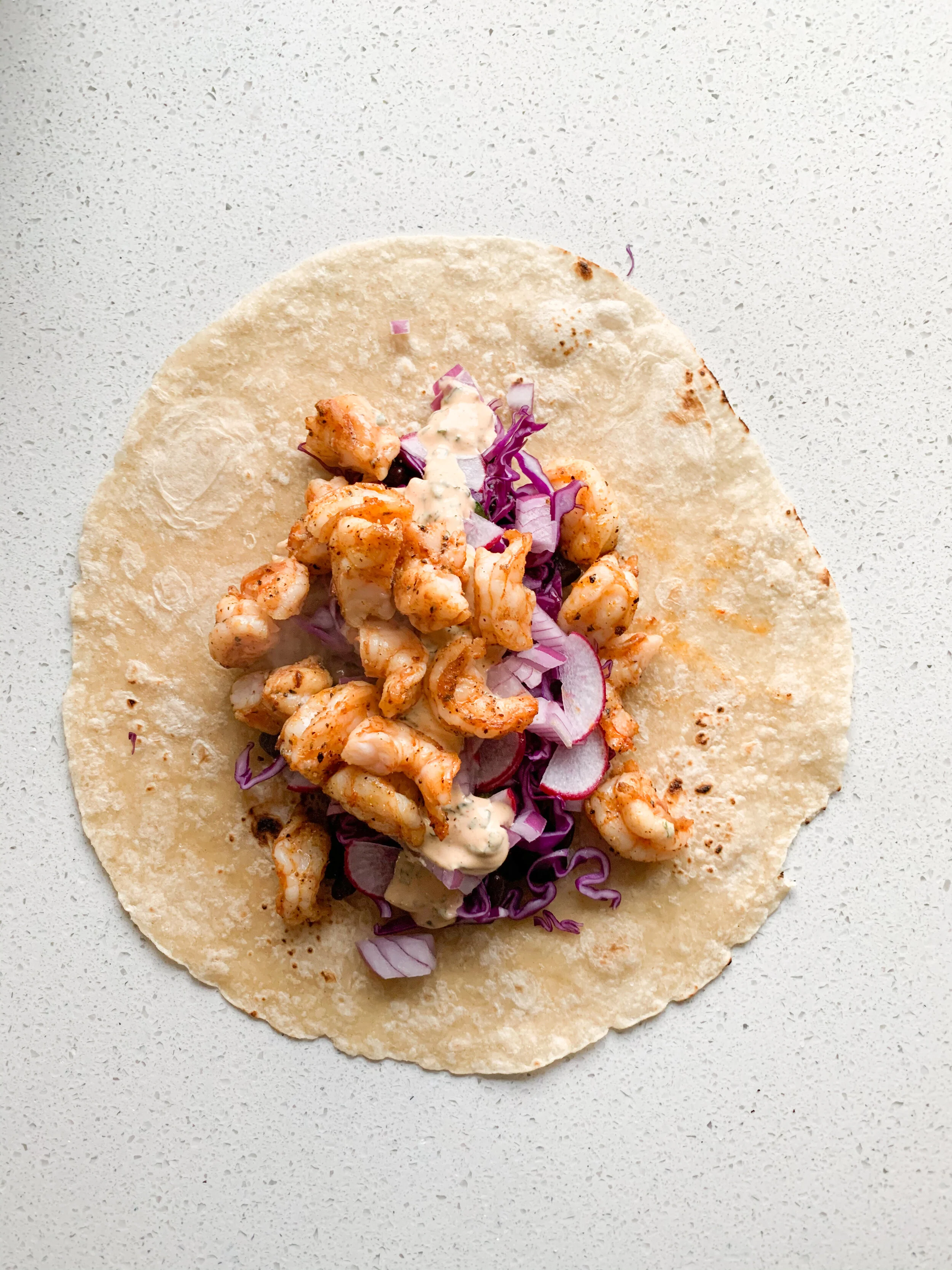 Healthy Baja Shrimp Burrito