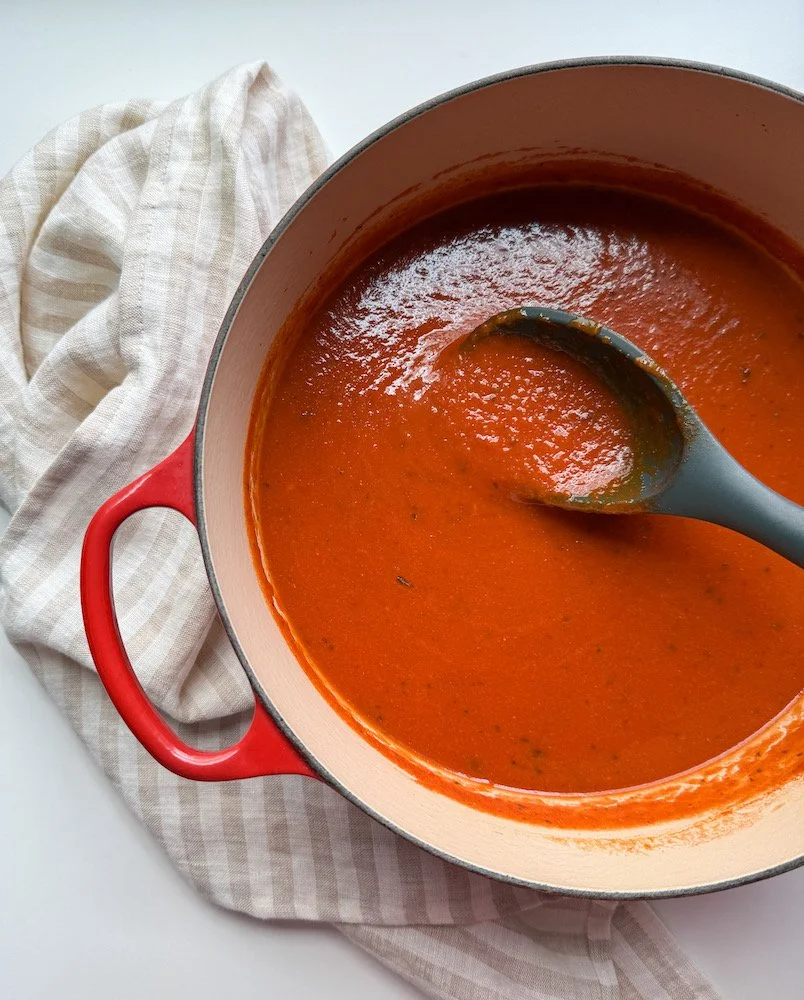 Roasted Red Pepper and Tomato Soup