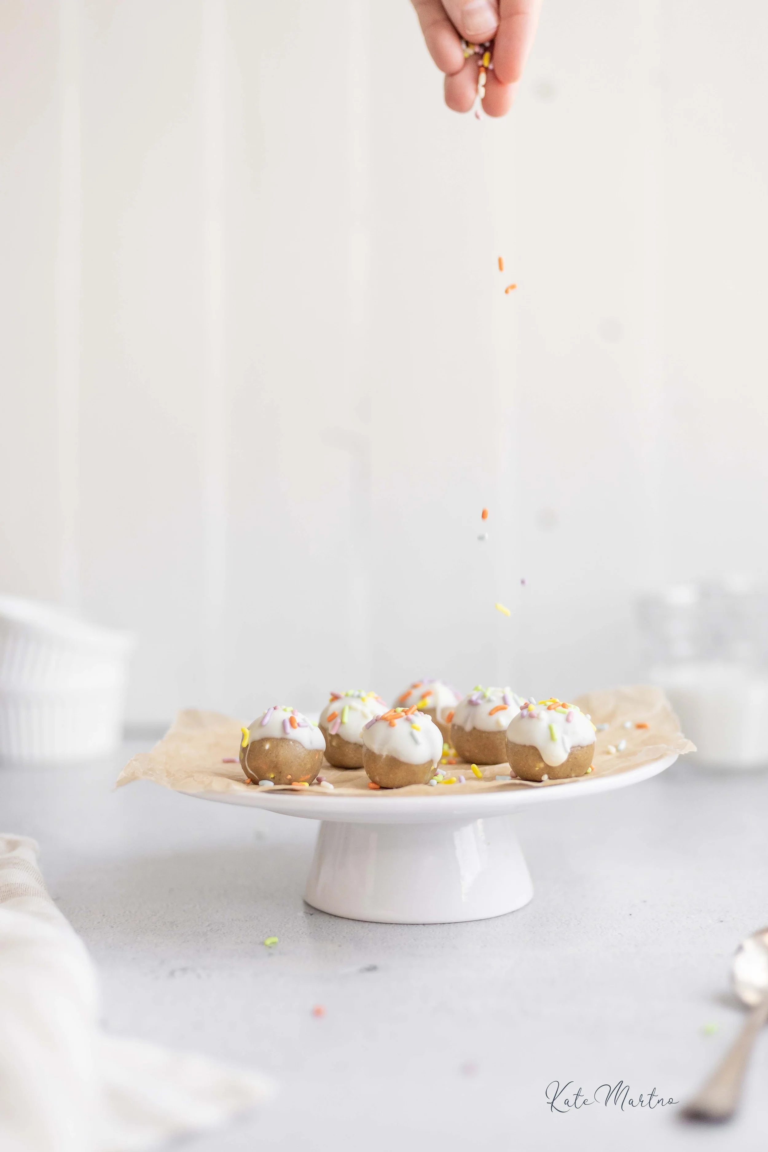 Healthy Funfetti Cookie Dough Balls — KateMartino