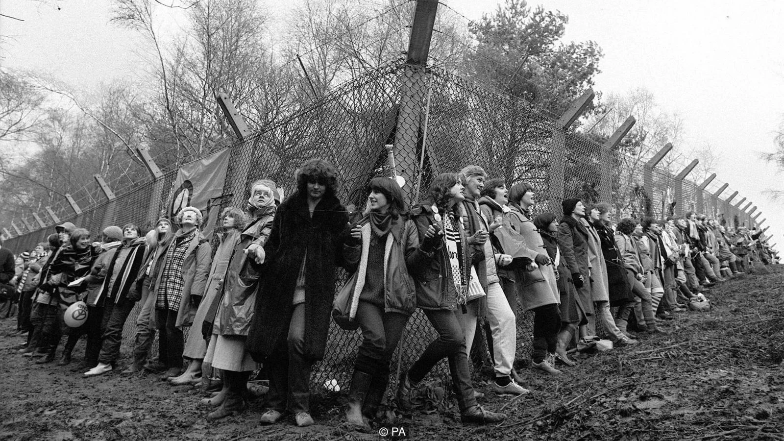 This photo is taken from a collection of iconic images of women protesters put together by the BBC - view them all here!