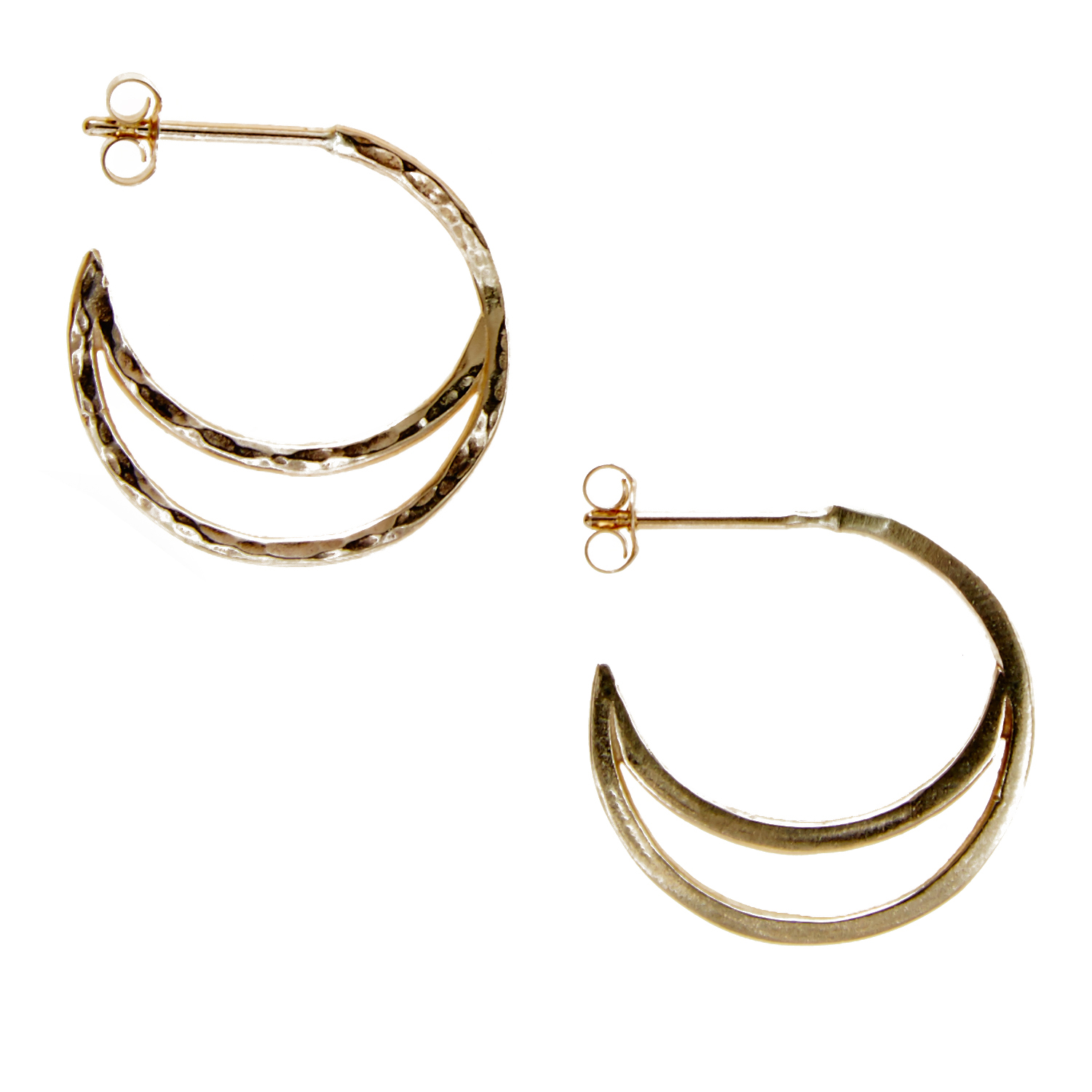 Crescent Hoop Earrings — KIND COLLECTION