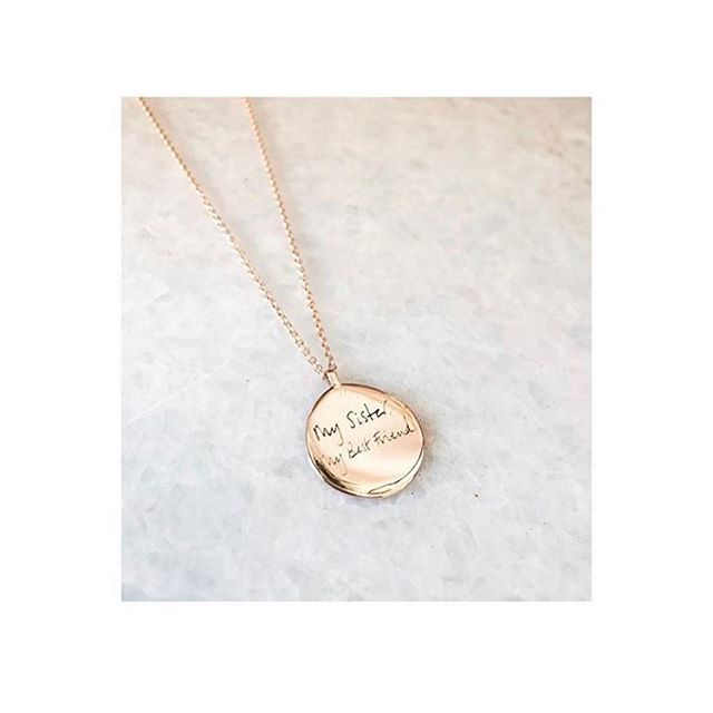 Personalise your jewellery with your own design and handwriting ✨ it creates the perfect gift or a sentimental piece for yourself 💛