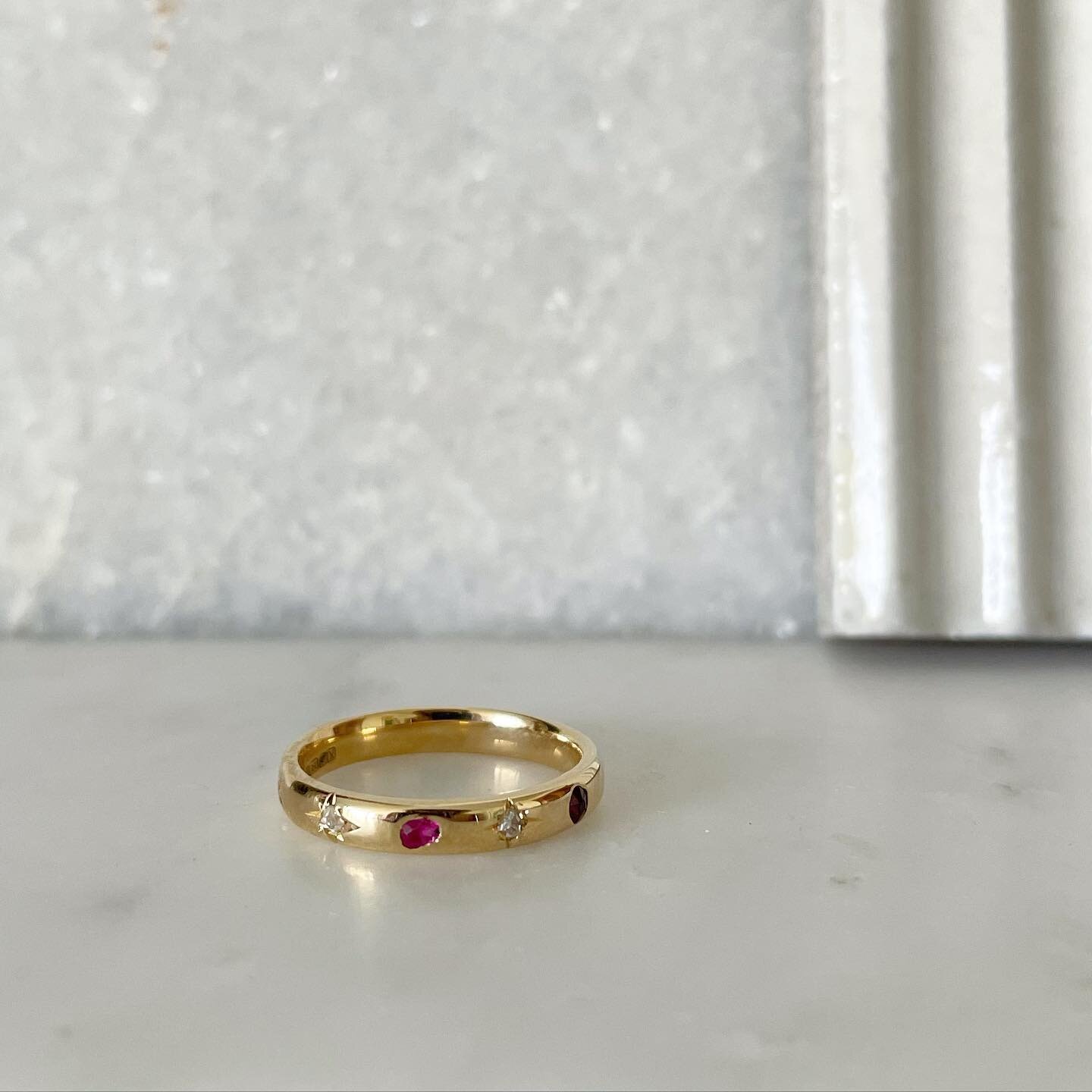 Working on this stunning KIND Rework x Recycle for Ellie. 

We use her inherited diamonds, rubies &amp; 18ct yellow gold to create this beauty which has hand carved petal detailing to honour the original design she loved so much! 

#KINDReworkxrecycl