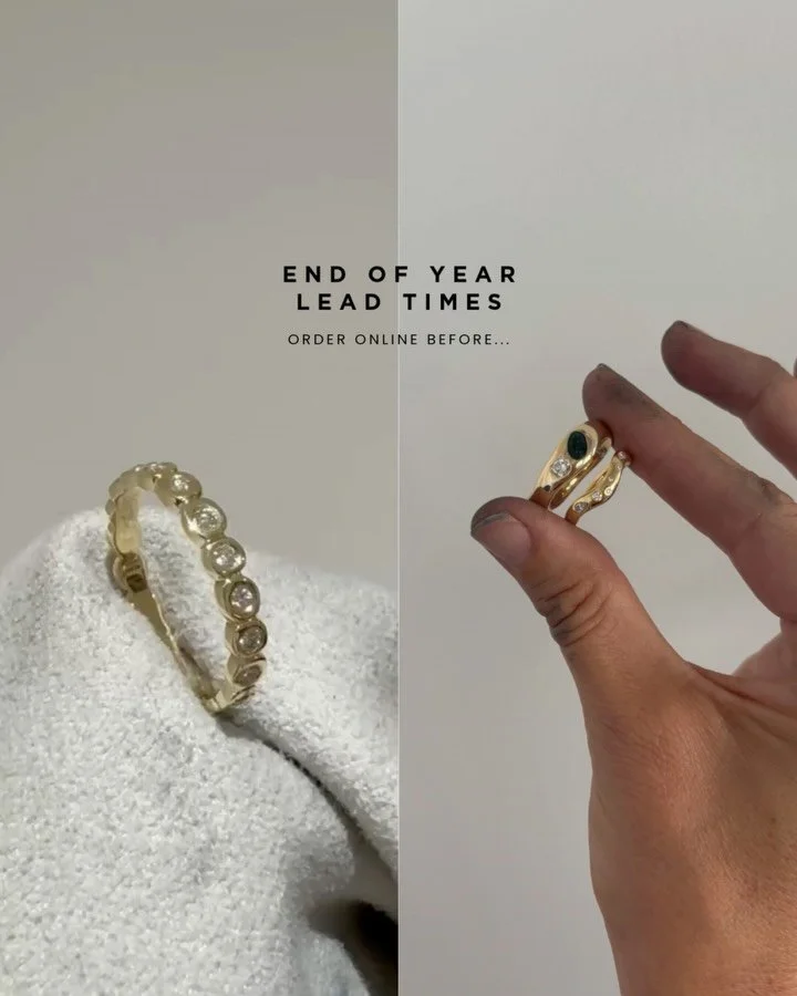 It&rsquo;s hard to believe we&rsquo;re in the final months of 2025! ✨ 

If you&rsquo;re planning to pop the question this festive season, now&rsquo;s the time to get started. Bespoke designs take time &mdash; from the first sketch to the final polish