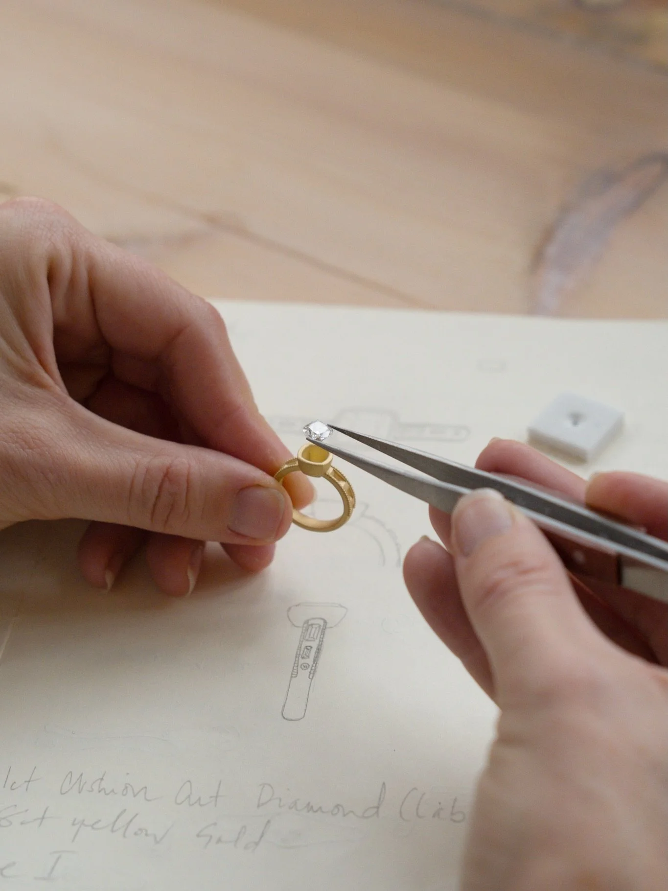 Choosing the stone for your bespoke heirloom is one of the most special parts of the process 🤍

We take the time to talk through colour, cut, shape and meaning &mdash; guiding you through each option until the right stone simply feels right. Whether