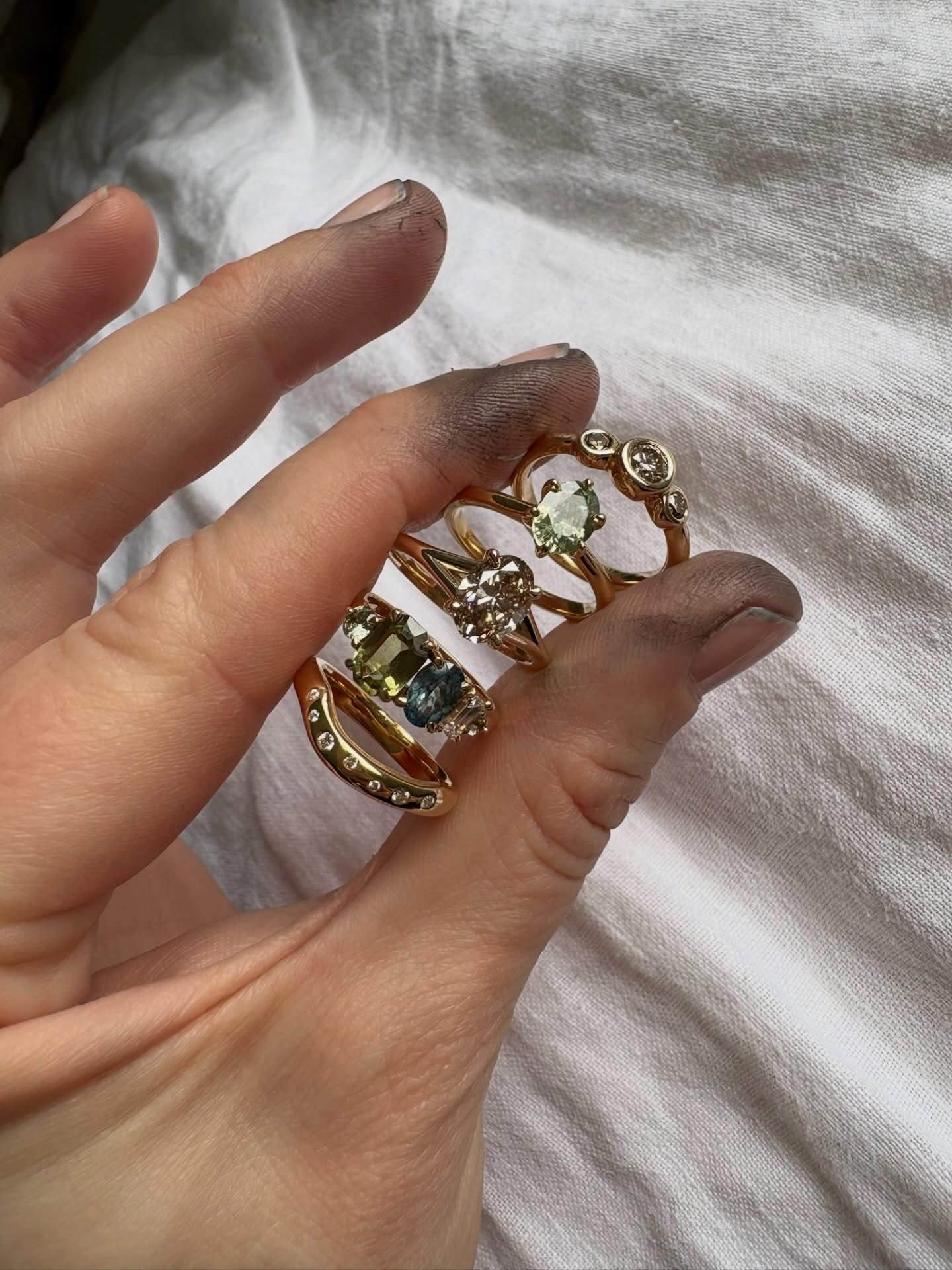 So may truly precious and unique rings on their way to their forever homes 🤍