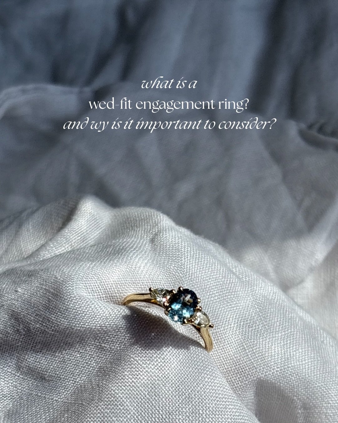 Not every engagement ring needs to be wed-fit, but how you envision your wedding ring sitting alongside your engagement ring is something that is worth considering earlier than you may expect 🤍

Book a bespoke appointment with Tansy and allow her to