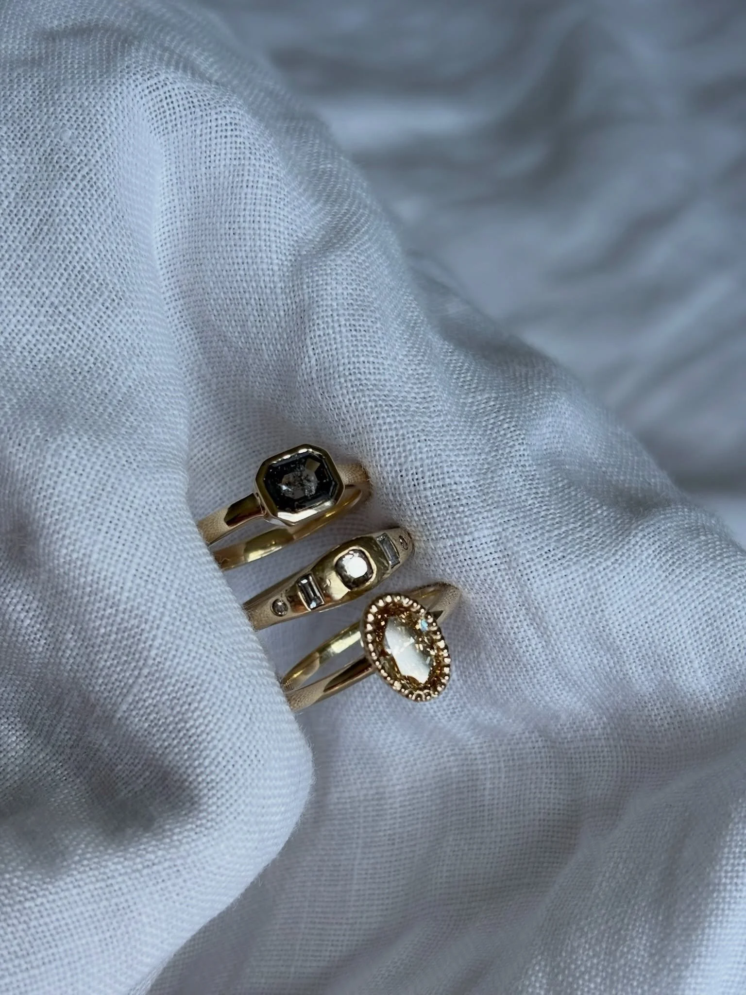 The beauty of bespoke is that no two pieces are ever the same 🧡

For a decade we have had the privilege of working closely with beautiful clients across the globe to design a special piece that has been crafted specifically for them from start to fi