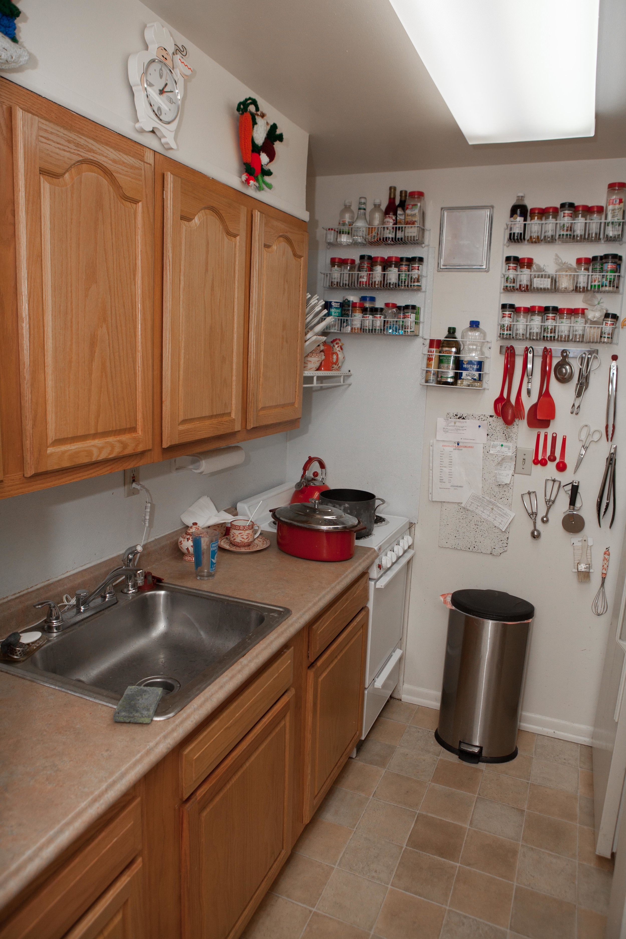 Kitchen Left (Sink and Cabinets)