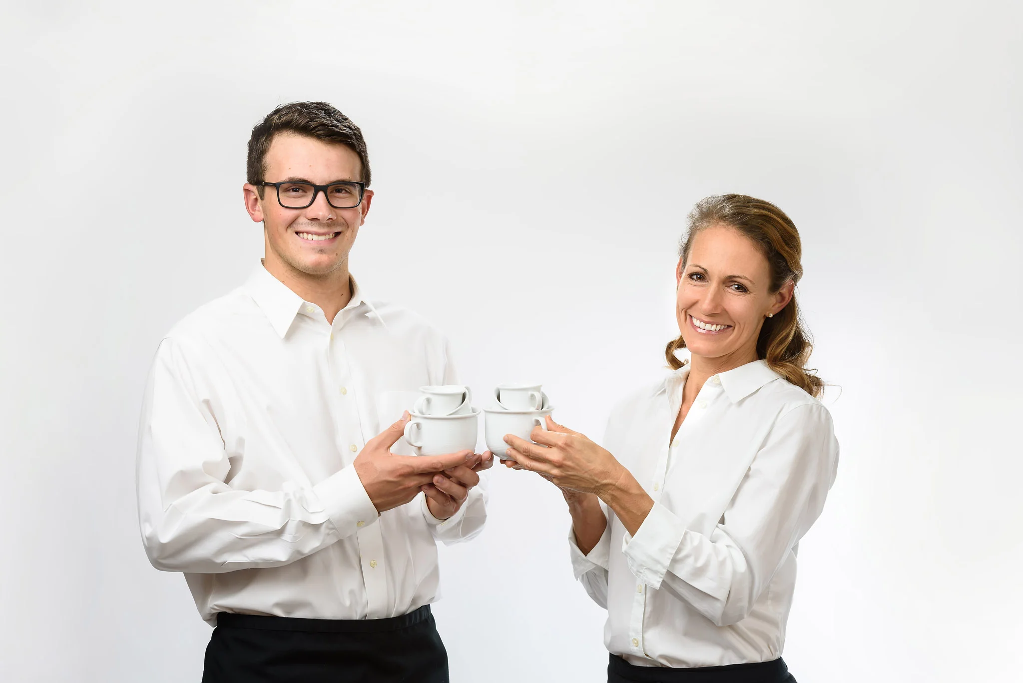 Two of our certified baristas.