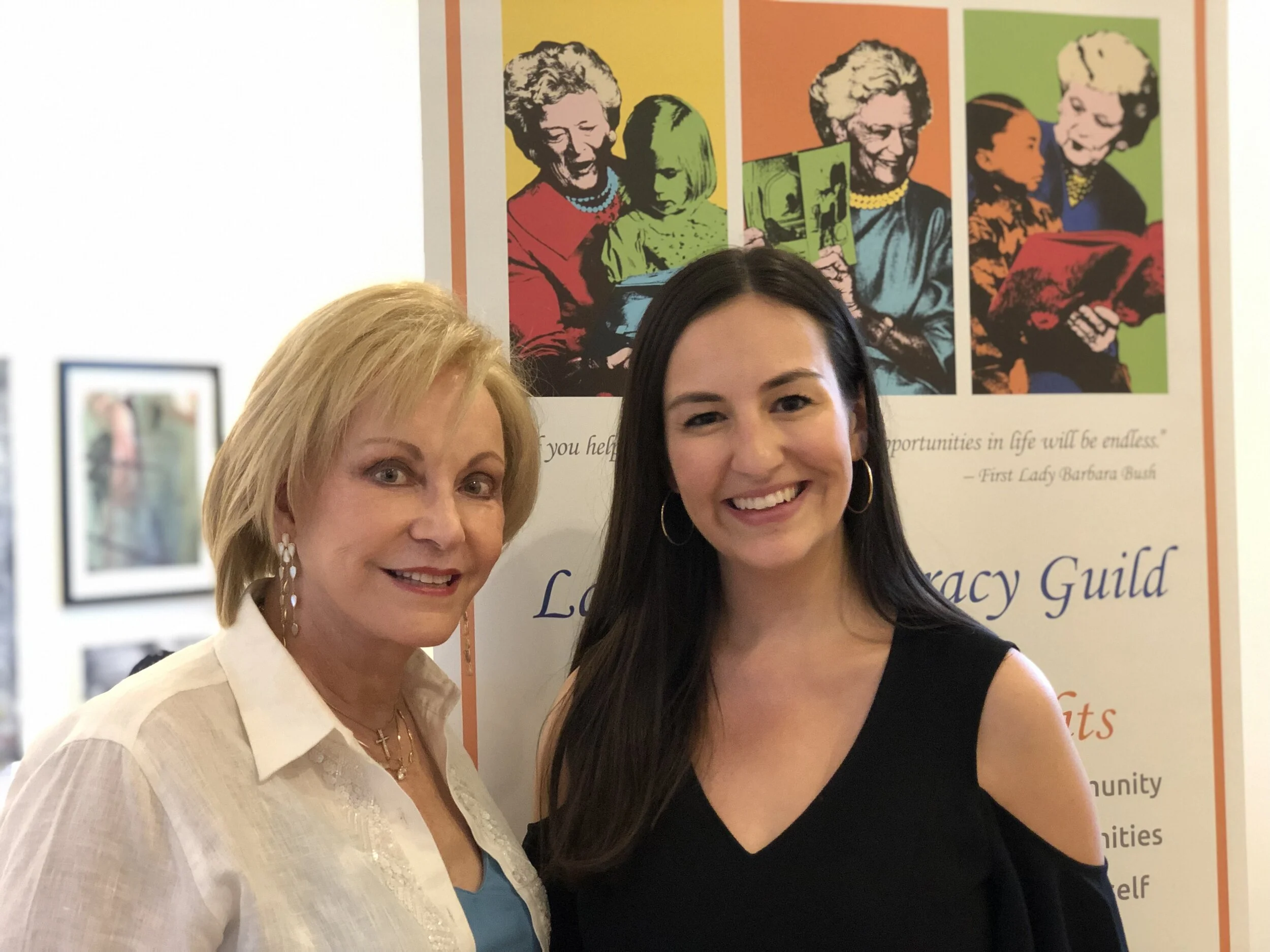 New member Jane Page Crump with Aubrey Leatherman