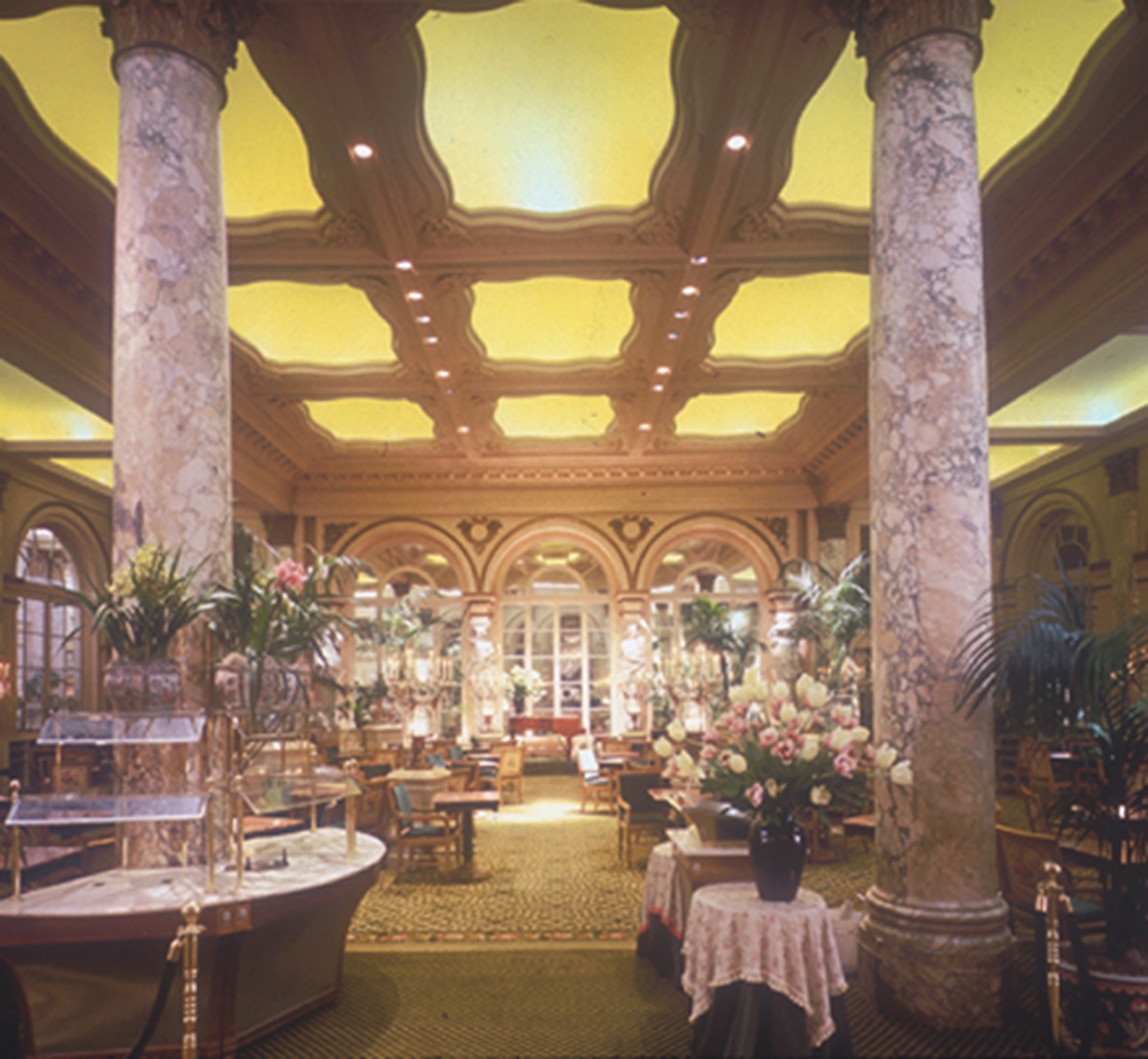 Plaza - Interior - Tea Room with Yellow Ceiling.jpg