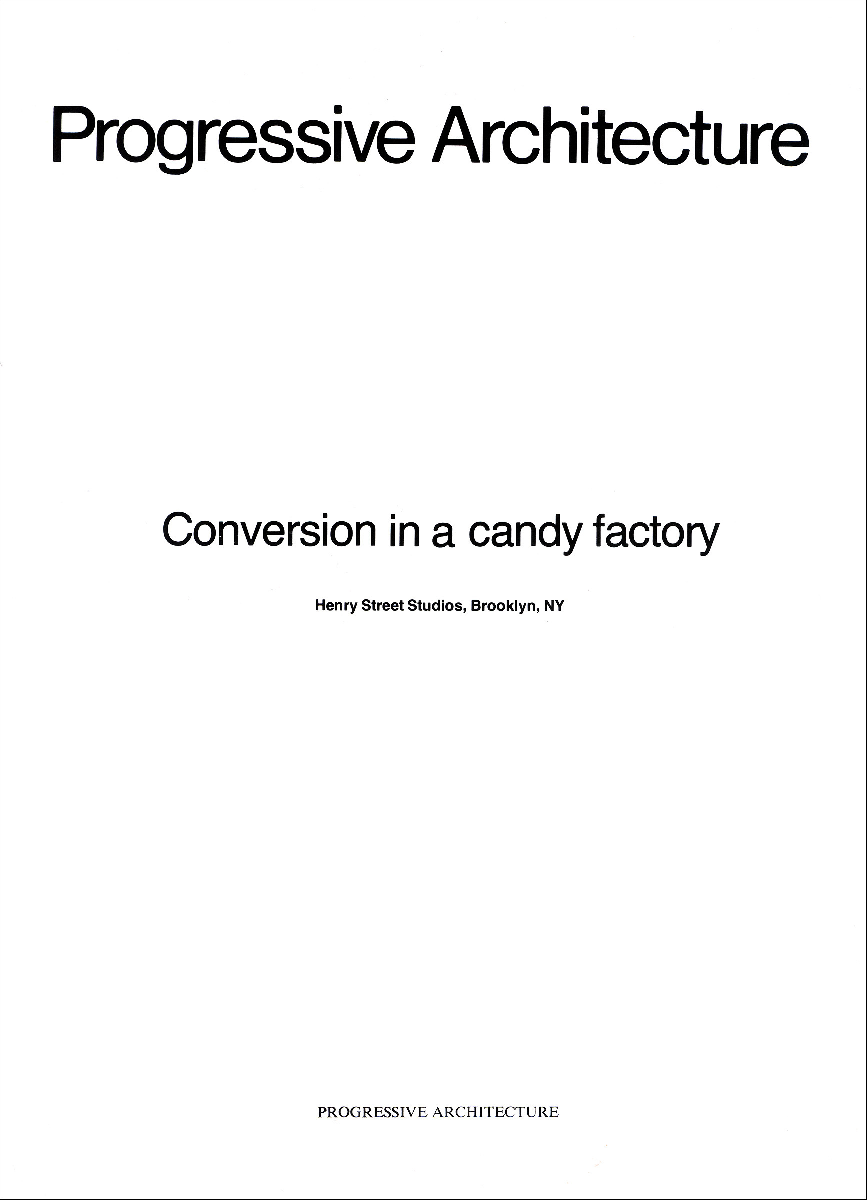 Conversion in a candy factory