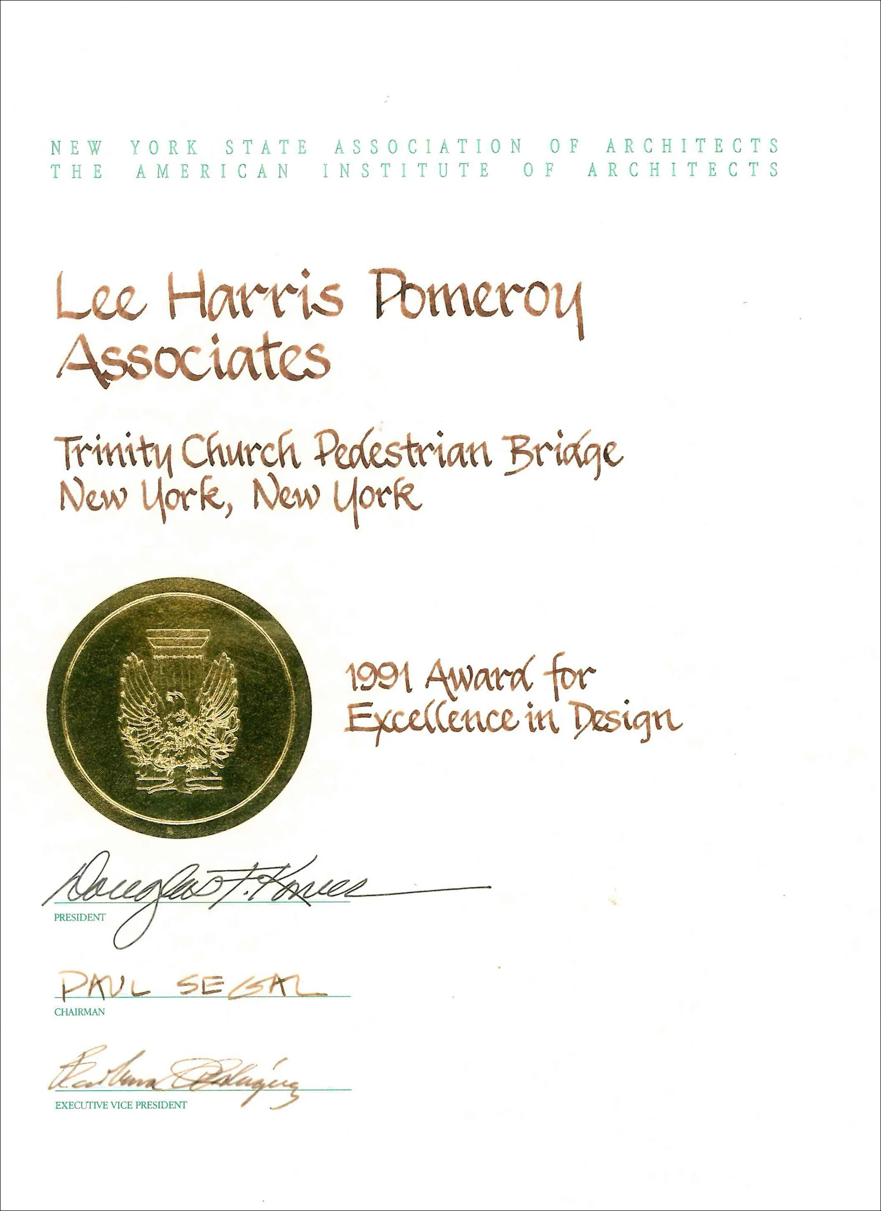 1991 NYSAA Trinity Church