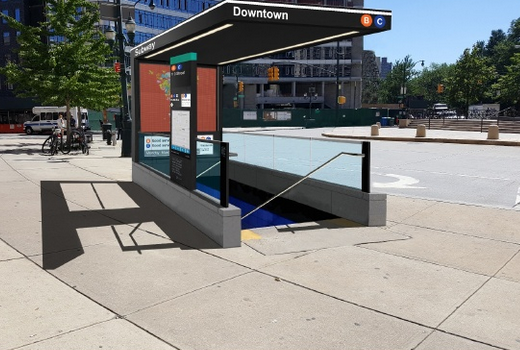 A rendering of what the new entrance is expected to look like.