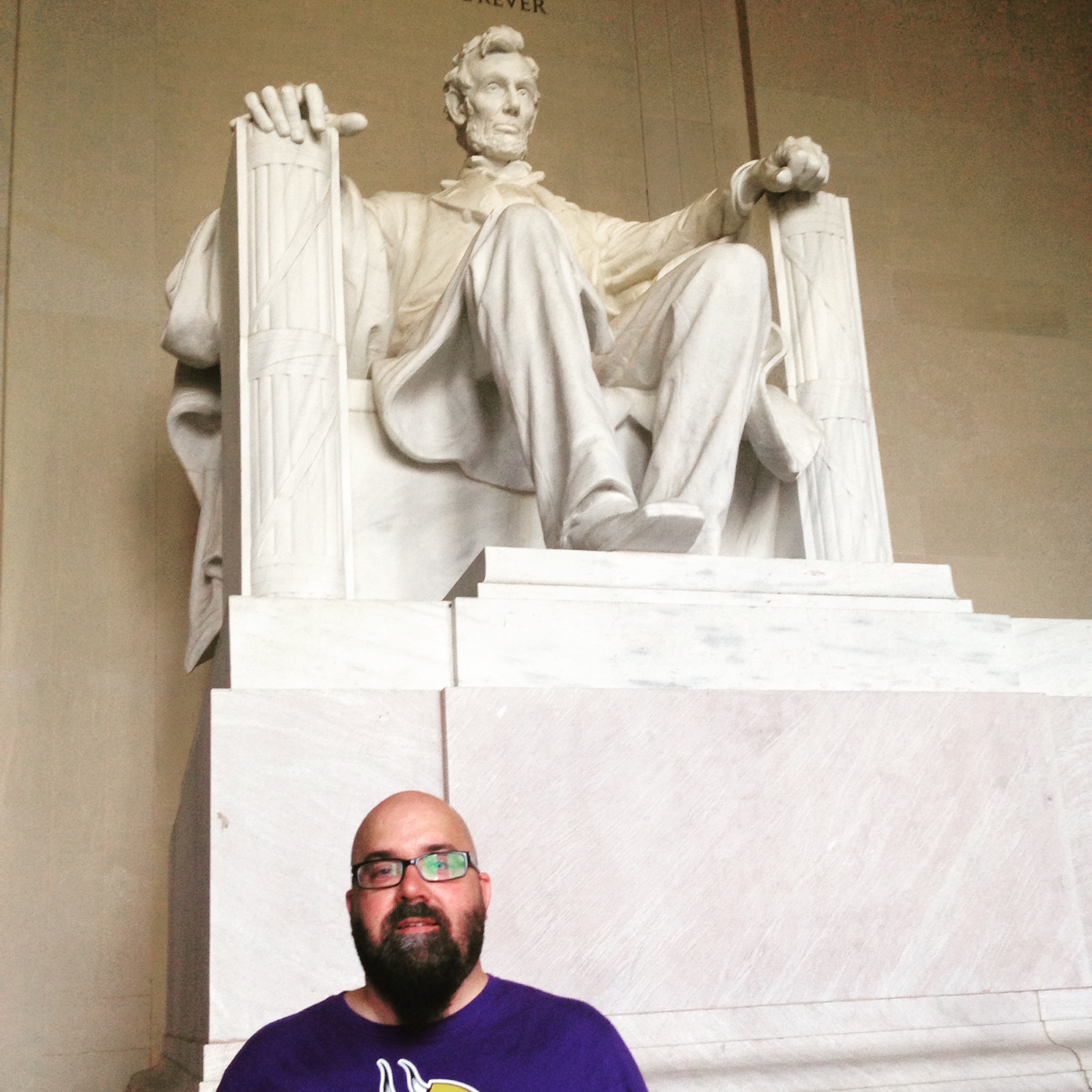 The structure that the monument sits in is possibly even more impressive than the statue itself. The ornate ceiling is so very high, and the columns are huge.