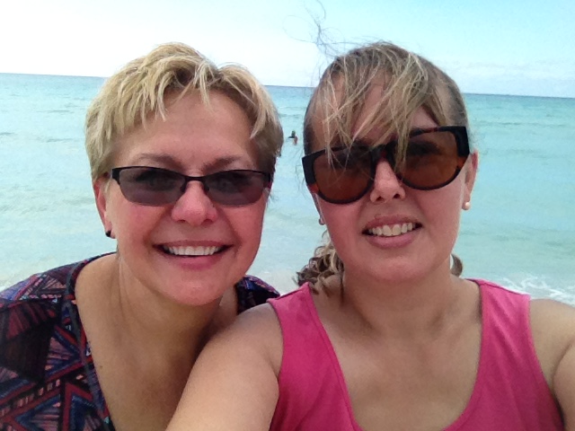 My mom and I sharing our inheritance in Cuba.