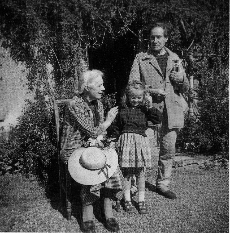 Vanessa Bell, Duncan Grant and Virginia at Charleston, 1960