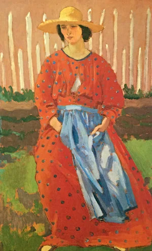 Dorelia by the Gate, Augustus John, 1910