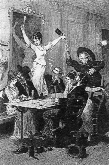Illustration to the 1879 edition of <i>Scènes de la Vie de Bohème</i> by the grandfather of Bohemia, Henri Murger.