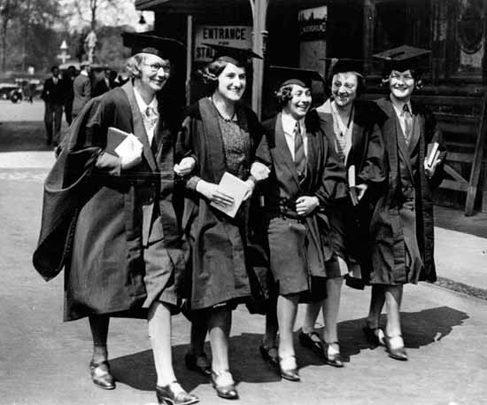Women graduates, 1920s.