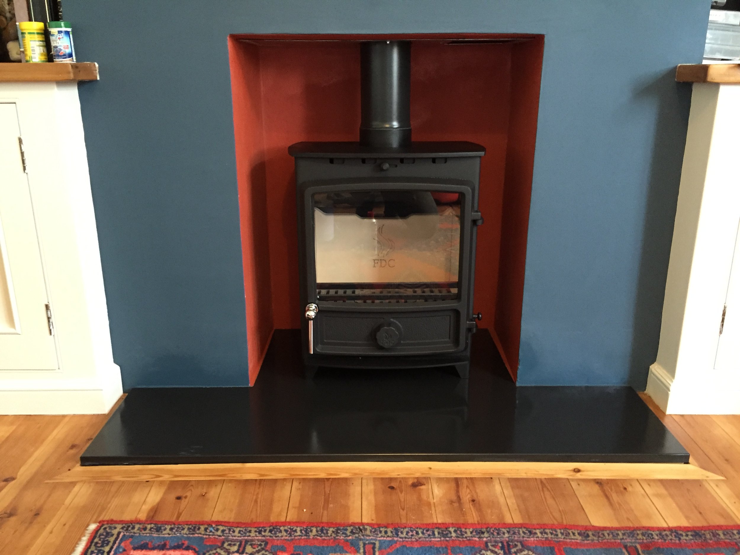 Cinder u0026 Smoke | Eco Design Wood Burning Stoves FDC 5 Wide install Cobden  Road, Brighton
