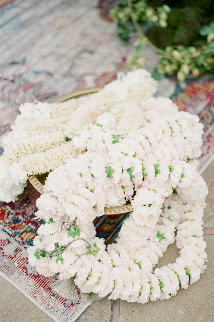 Traditional Marigold Wreath Indian Wedding