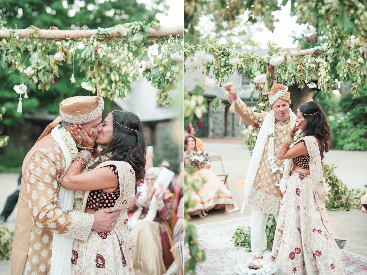 First Kiss Wedding Photos