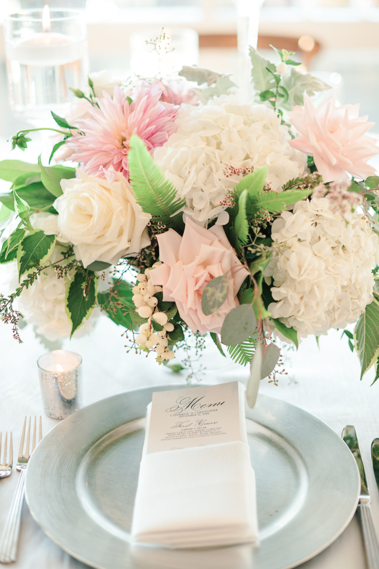 Pink Reception Centerpiece Flowers