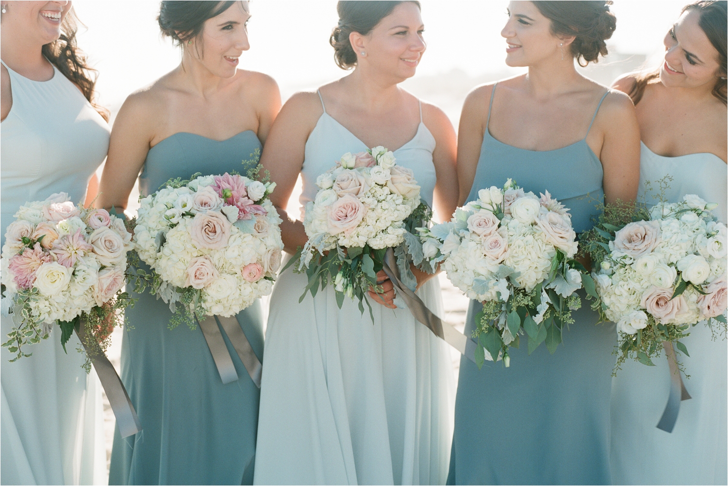 Bridesmaids Light Blue Dresses