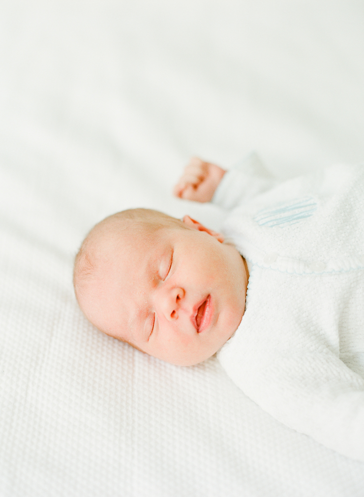 Baby Photos in Natural Light on Bed